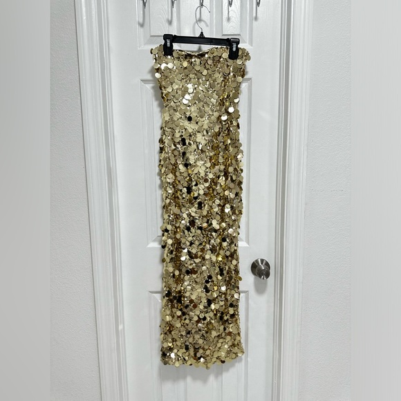 Runaway The Label Gabourne Dress in Gold - Picture 7 of 10